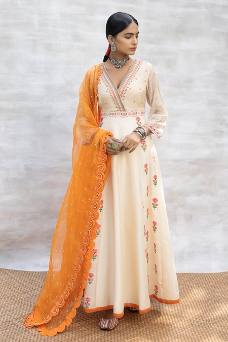 Neeta Bhargava Embroidered Anarkali Set 