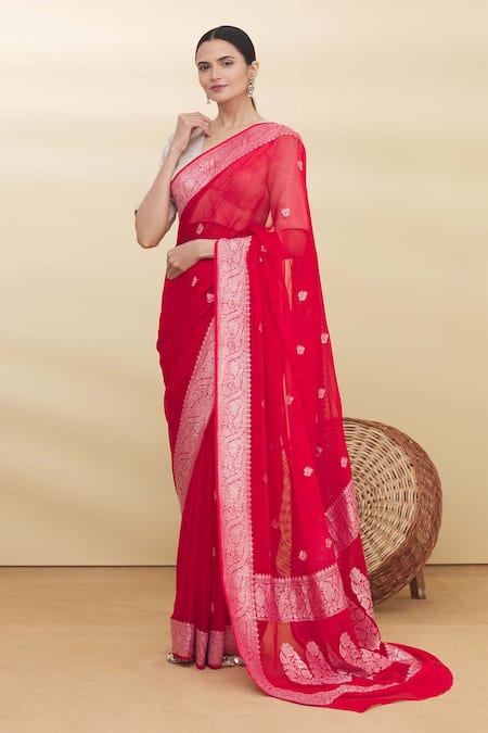 Pranay Baidya Banarasi Woven Saree 