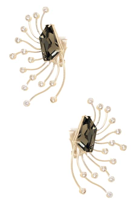 Esme By Aashna Dalmia Structured Tentacle Earrings 