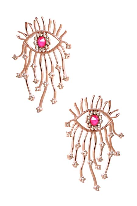 Esme by Aashna Dalmia Evil Eye Studded Earrings 