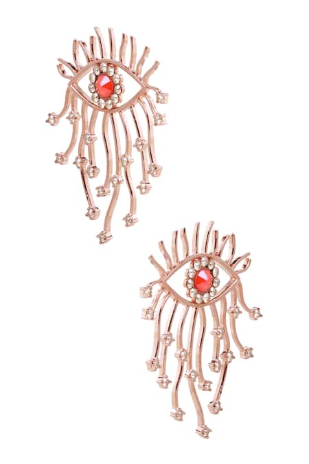 Esme by Aashna Dalmia Evil Eye Studded Earrings 