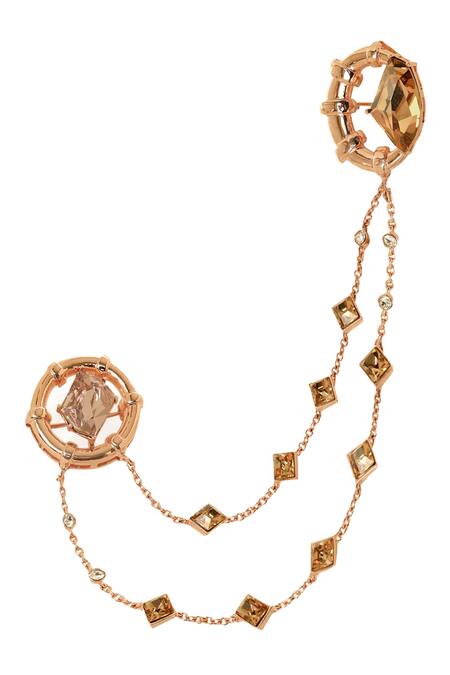 Esme By Aashna Dalmia Swarovski Studded Brooch 