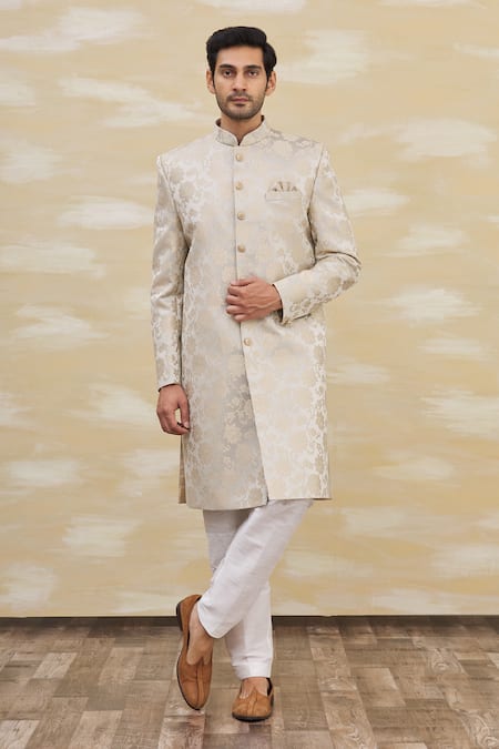 Aryavir Malhotra Brocade Sherwani Set 