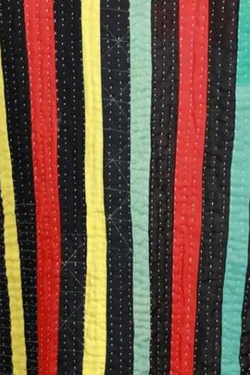 KA-Sha_Multi Color Upcycled Reversible Patchwork Jacket_at_Aza_Fashions