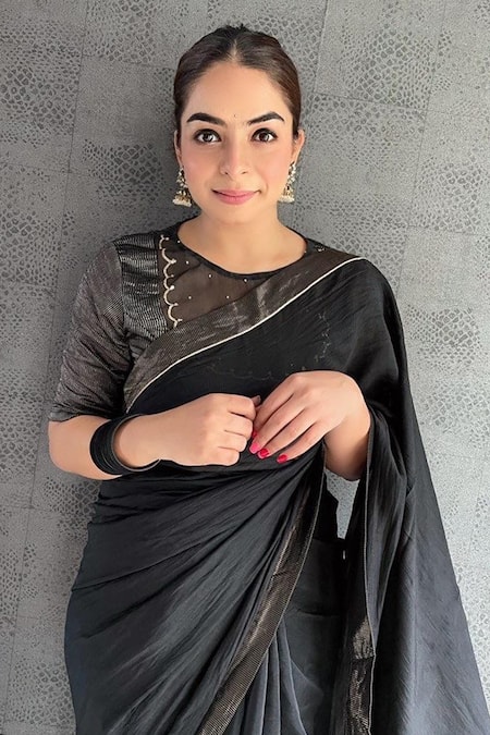 Juanita by Shubhda Handwoven Chanderi Saree with Blouse 