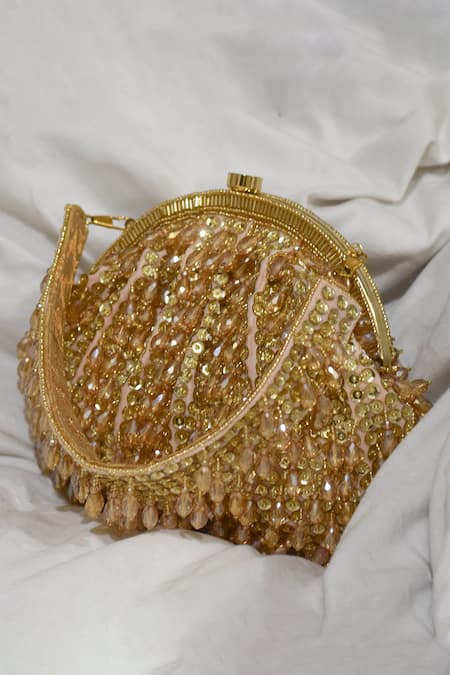 EENA Paravi Bead Tassel Clutch  