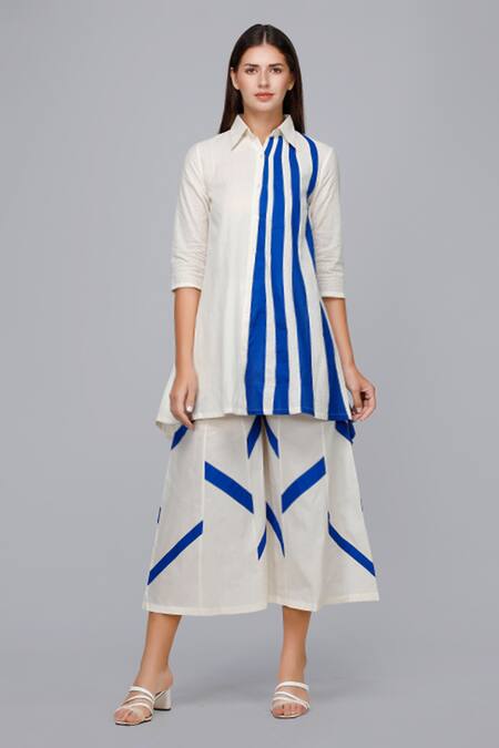 Buy Gulabo By Abu Sandeep White Asymmetric Shirt Dress Online at Aza Fashions Buy_Gulabo By Abu Sandeep_White Asymmetric Shirt Dress_Online_at_Aza_Fashions