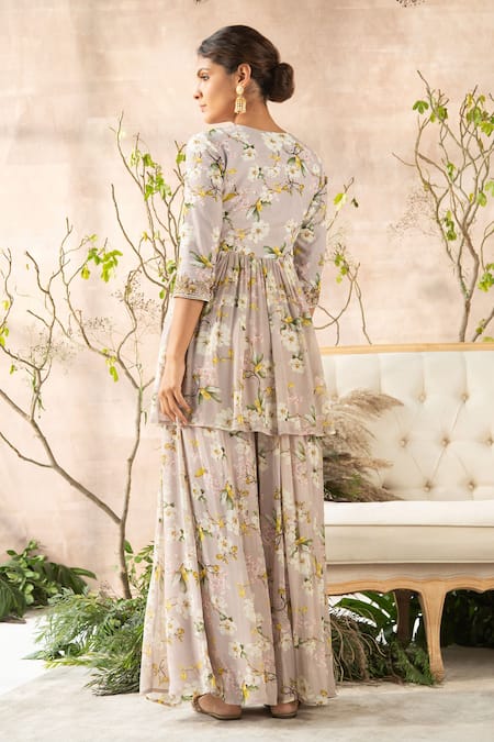 Kalista Printed Anarkali & Gharara Set 