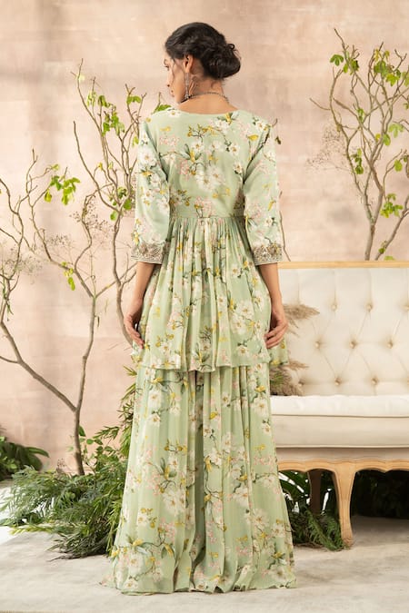 Kalista Printed Anarkali & Gharara Set 