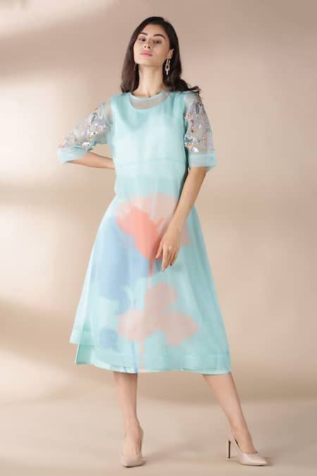 Embroidery Organza Dress