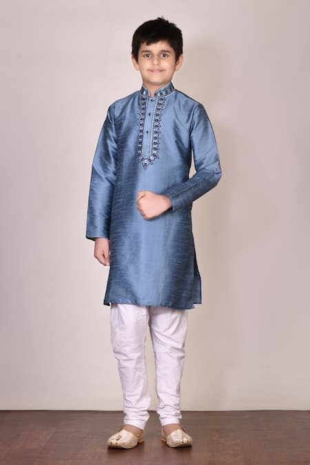 Arihant Rai Sinha Silk Kurta Set 
