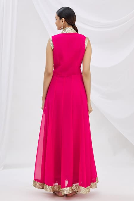 Naintara Bajaj Flared Embroidered Kurta 