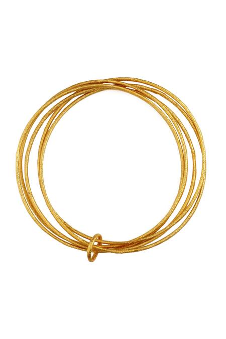 Shop ZARIIN 22kt Multi Strand Bracelet at Aza Fashions Shop_ZARIIN_22kt Multi Strand Bracelet_at_Aza_Fashions