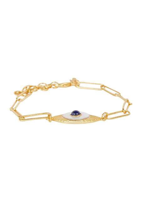 Zariin 22kt Evil Eye Bracelet Online at Aza Fashions Zariin_22kt Evil Eye Bracelet _Online_at_Aza_Fashions