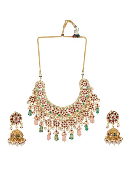 Auraa Trends Kundan Necklace Set 