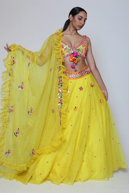 Preeti S Kapoor Embroidered Lehenga Set 