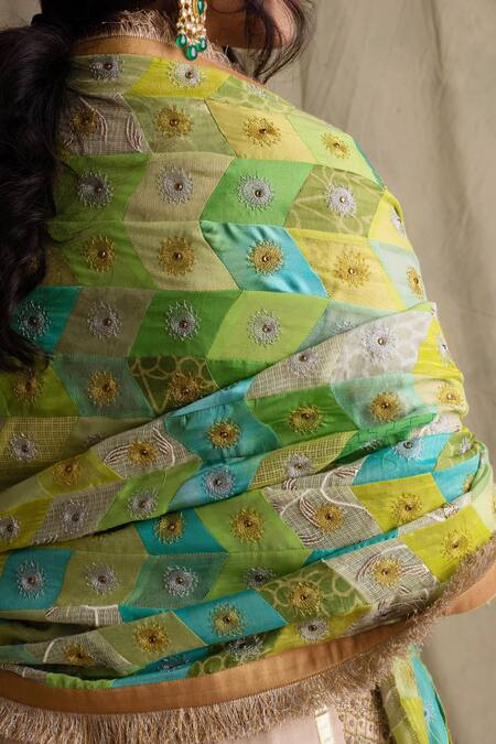 Priyanka Raajiv Green Silk, Cotton, Banarasi Dupatta at Aza Fashions Priyanka Raajiv_Green Silk, Cotton, Banarasi Dupatta _at_Aza_Fashions