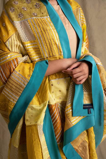 Priyanka Raajiv Yellow Silk, Cotton, Banarasi Dupatta at Aza Fashions Priyanka Raajiv_Yellow Silk, Cotton, Banarasi Dupatta _at_Aza_Fashions