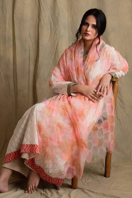 Buy Priyanka Raajiv Orange Net Patchwork Dupatta Online at Aza Fashions Buy_Priyanka Raajiv_Orange Net Patchwork Dupatta _Online_at_Aza_Fashions