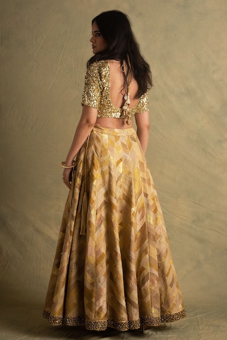 Priyanka Raajiv Sequin Hand Embroidered Blouse 