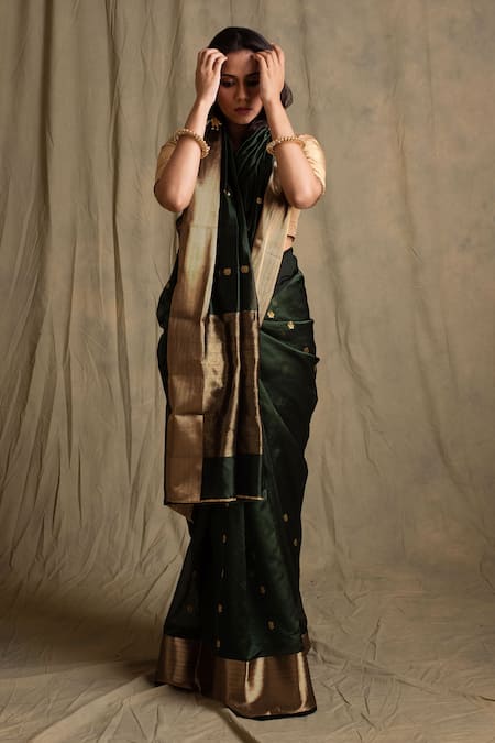 Priyanka Raajiv Chanderi Embroidered Saree 