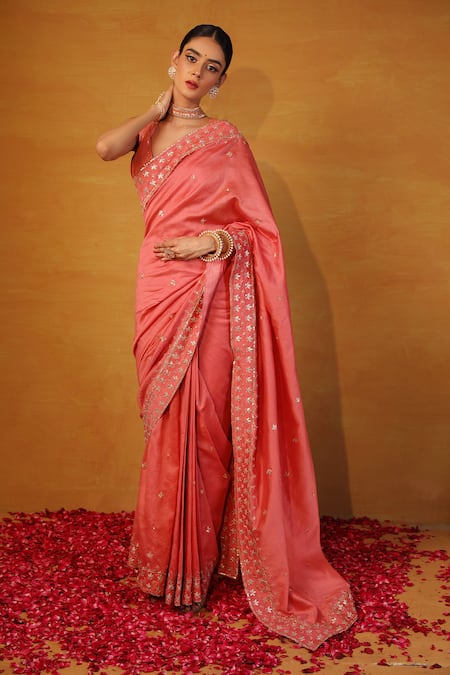 Esha Koul Embroidered Saree with Blouse 