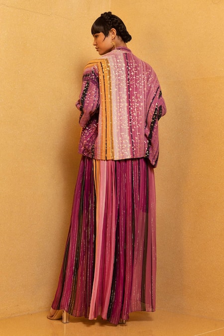 Nikita Mhaisalkar Bandeau Striped Dress 