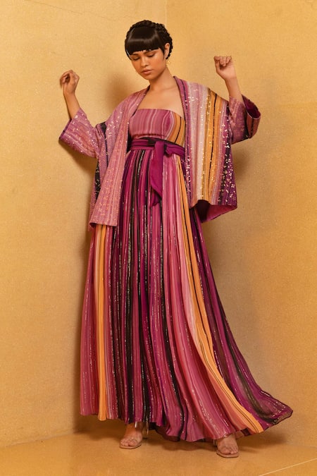 Nikita Mhaisalkar Striped Jacket 