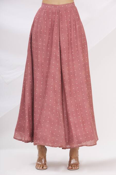 17:17 By Simmi Saboo Pink Cotton Silk Embroidery Square Neck Jacket And Bandhani Gharara Set at Aza Fashions 17:17 By Simmi Saboo_Pink Cotton Silk Embroidery Square Neck Jacket And Bandhani Gharara Set _at_Aza_Fashions