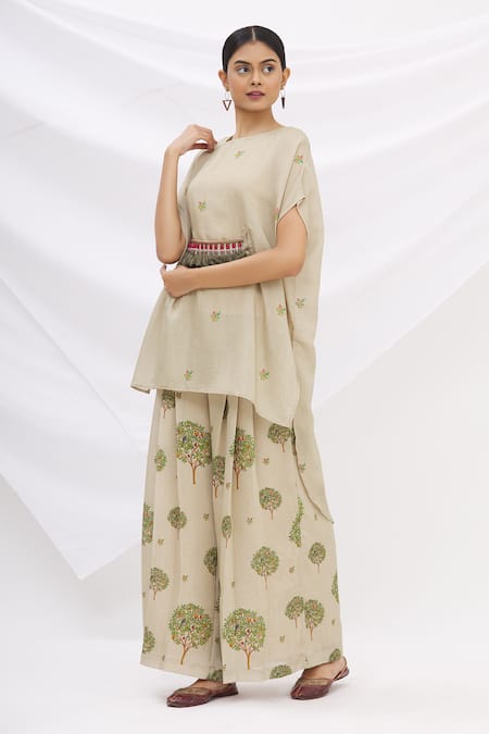 17:17 By Simmi Saboo Chanderi Silk Kurta & Pant Set 