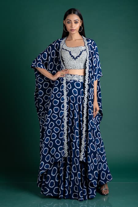 Nupur Kanoi Tie & Dye Sharara & Jacket Set 