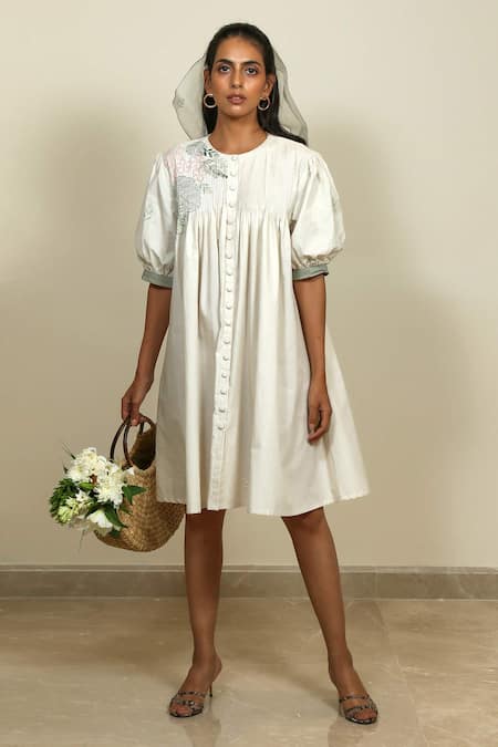 Shiori Pintuck Shirt Dress 