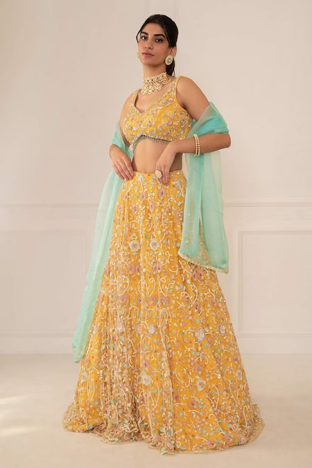 Mani Bhatia Embroidered Bridal Lehenga Set 