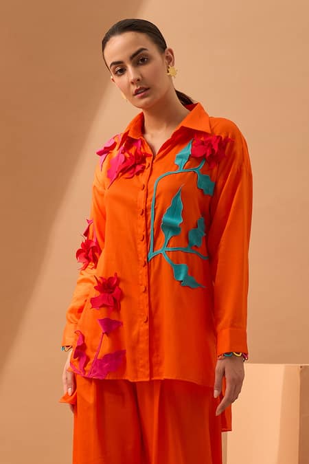 Vidhi Wadhwani Applique Shirt 