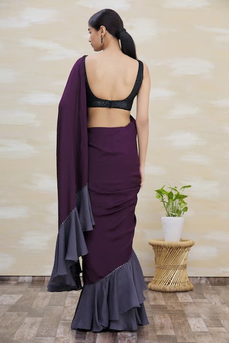 Kommal Sood Ruffle Saree 