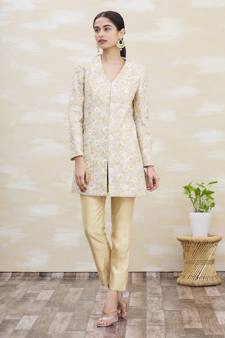 Jumble Mumble Cotton Printed Indigo Kurta Pant Set For Women Online –  Okhaistore