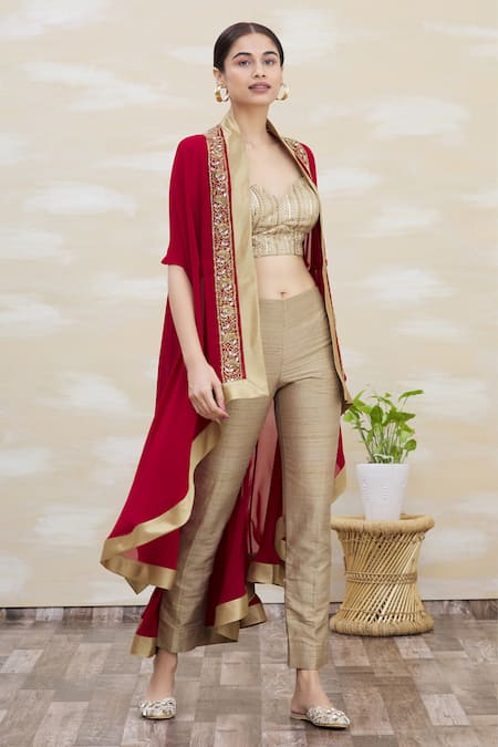 Kommal Sood Embroidered Cape 