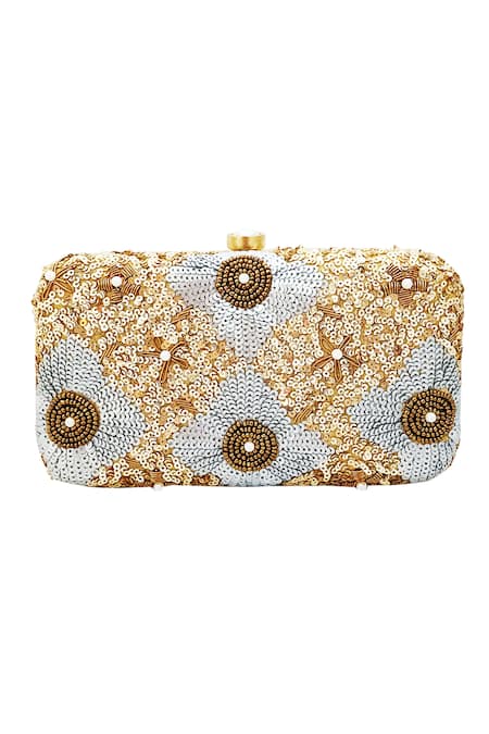 A Clutch Story Sequin Embellished Clutch With Sling 