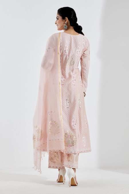Abbaran Printed Anarkali Set 