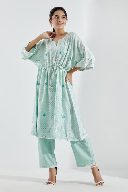 Abbaran Printed Kaftan & Palazzo 