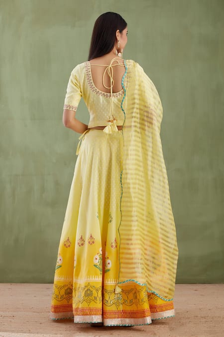 Abbaran Printed Lehenga Set 