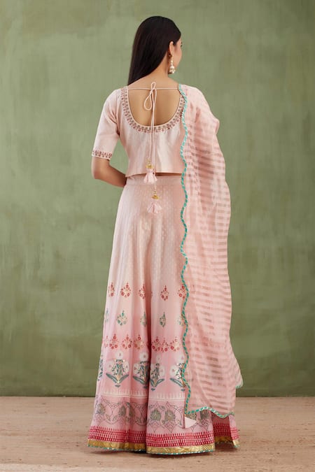 Abbaran Printed Lehenga Set 