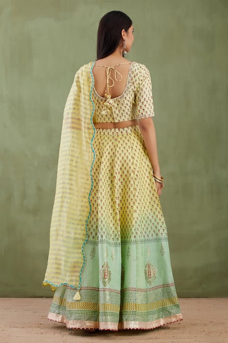 Abbaran Printed Lehenga Set 