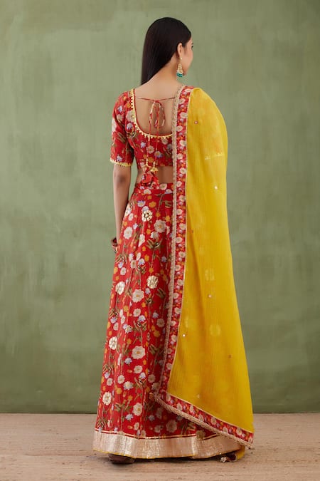 Abbaran Printed Lehenga Set 