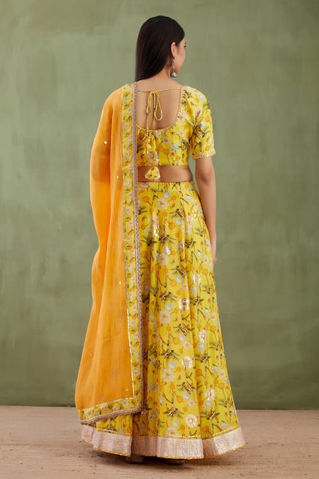 Abbaran Printed Lehenga Set 