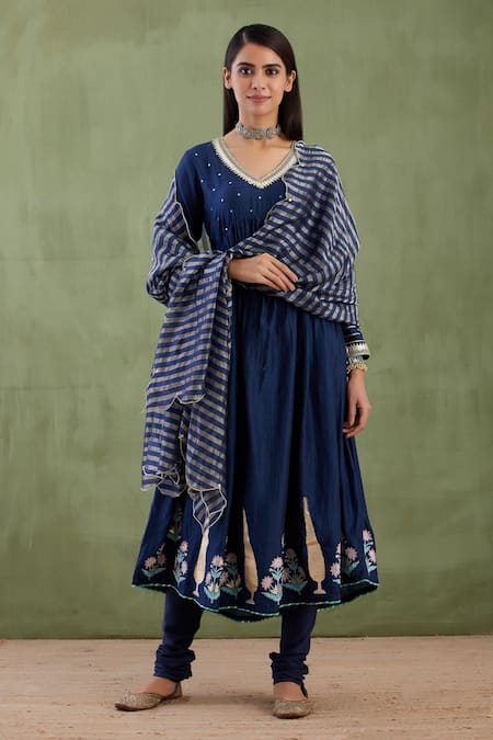 Abbaran Printed Anarkali Set 