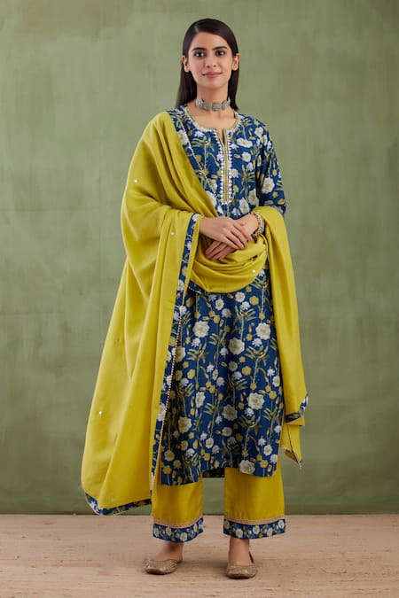 Abbaran Printed Kurta Palazzo Set 