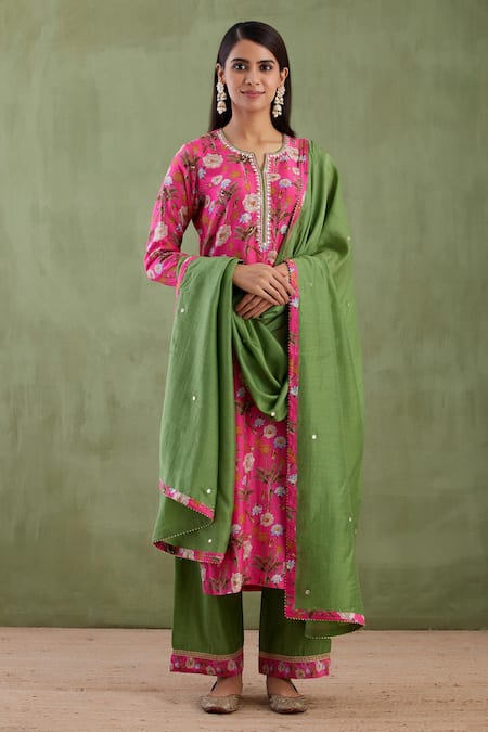 Abbaran Printed Kurta Palazzo Set 