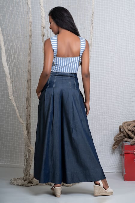 Chillosophy Striped Crop Top 