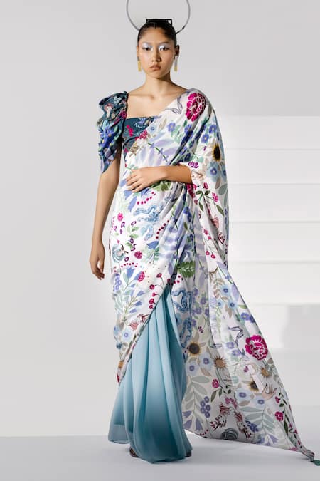 Limerick by Abirr N' Nanki Printed Saree 